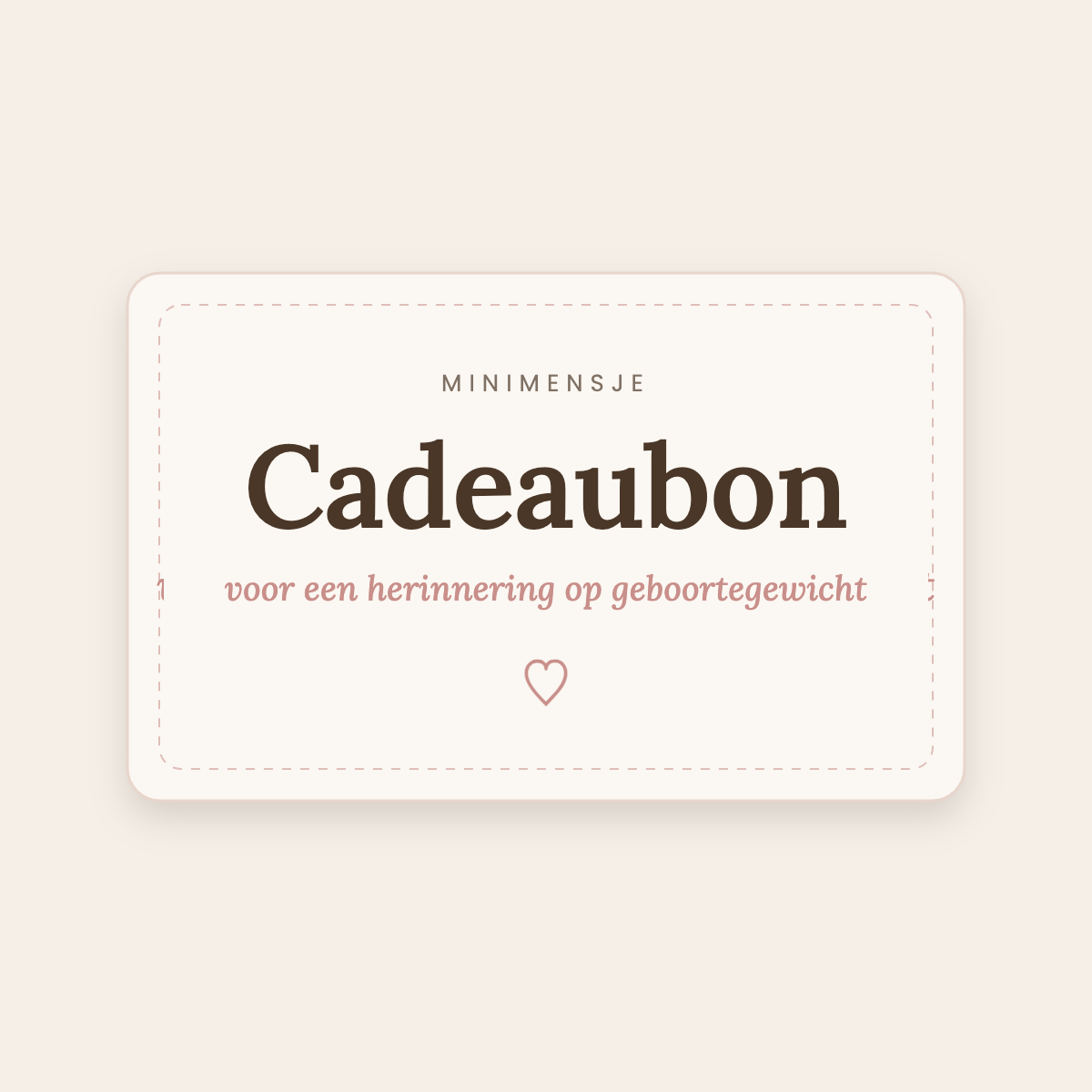 Cadeaubon MiniMensje